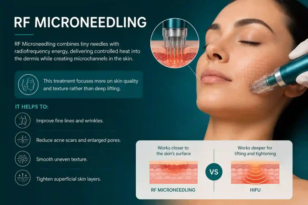 What Does RF Microneedling Do That HIFU Alone Cannot